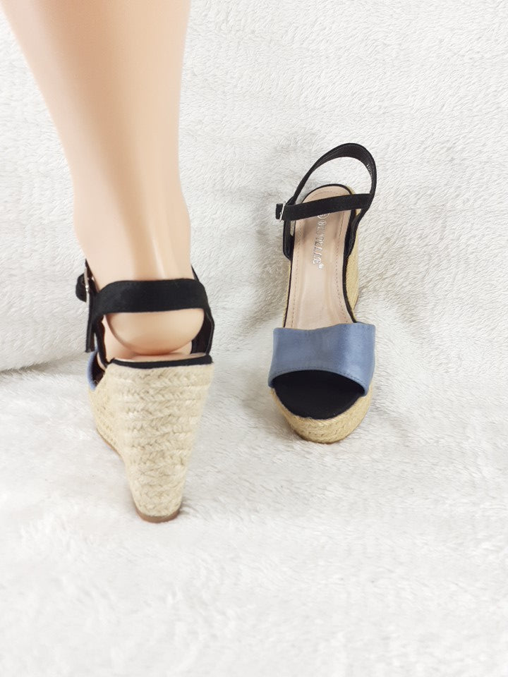 37 Bestelle noir et turquoise Talon 12 cm