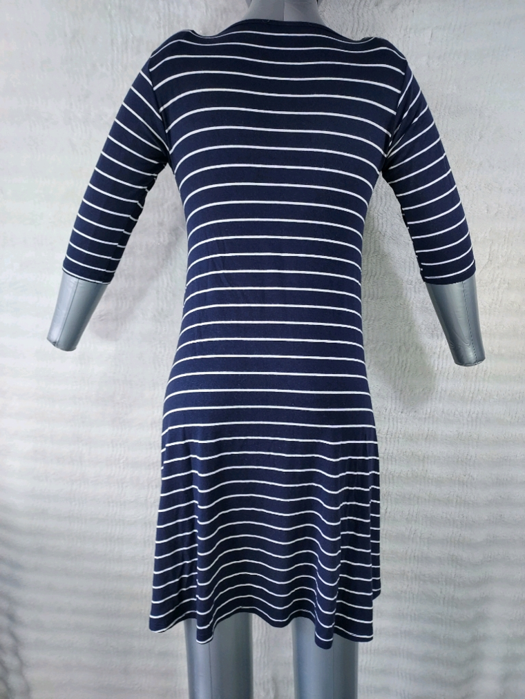 Robe marinière T38 M fluide esprit bord de mer