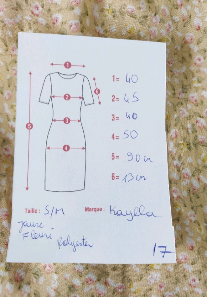 Robe jaune cache-cœur TS/M 36 40