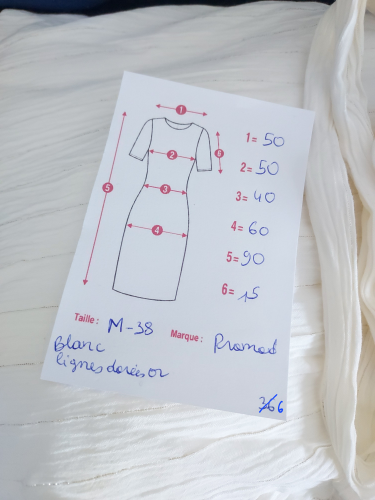 38 Promod Robe blanche