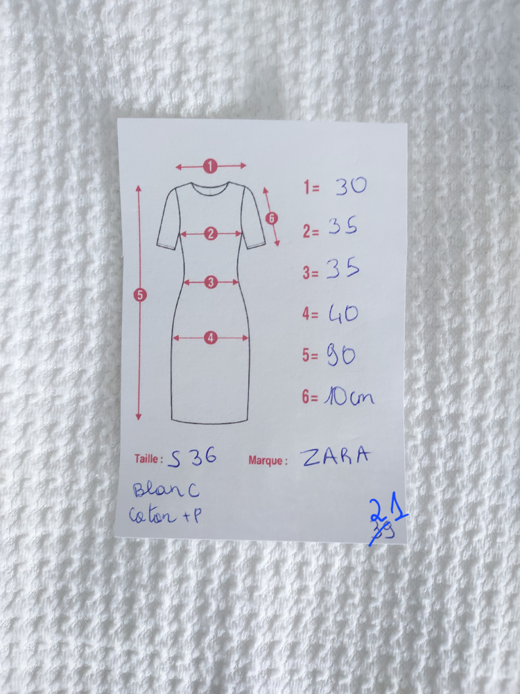 36 Zara Robe blanche