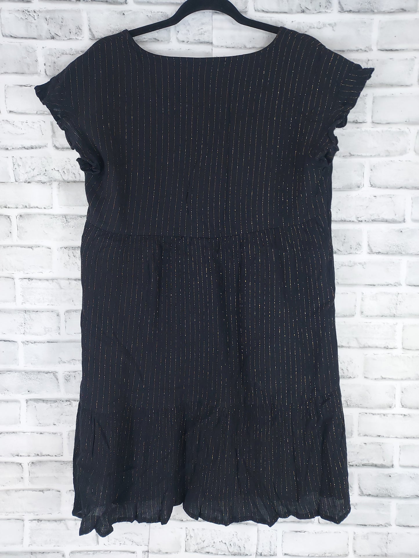 38 Promod Robe courte noire et doré