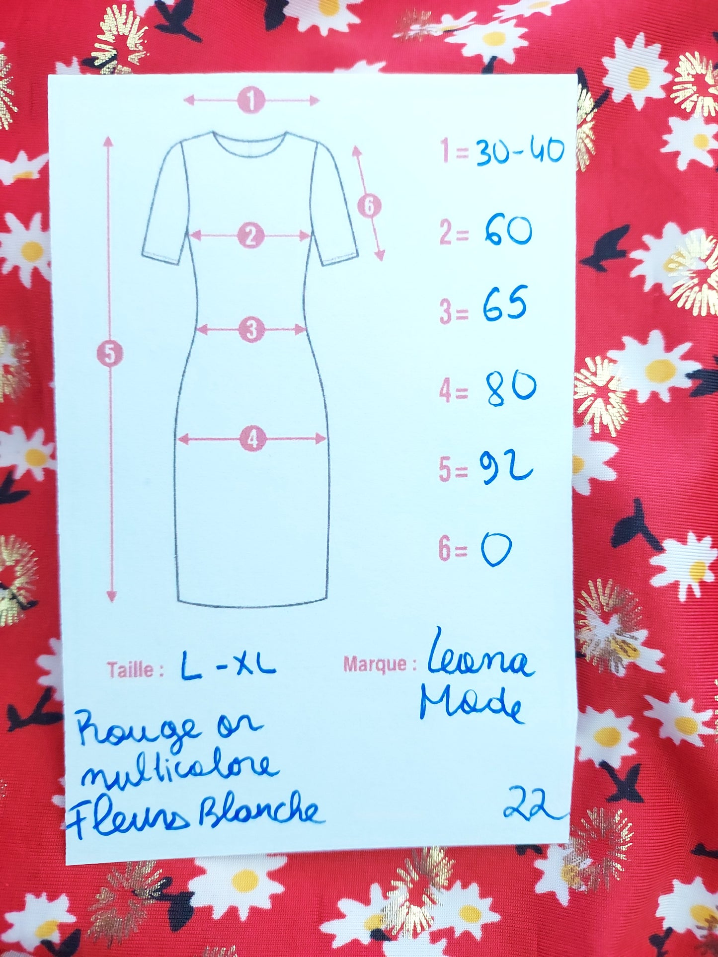 Taille universelle Robe été