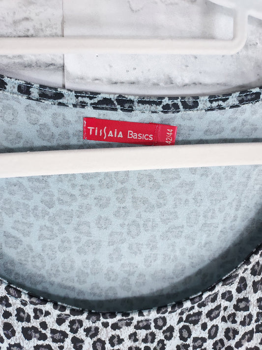 42/44 Tissaïa Robe motif panthère noire et blanche