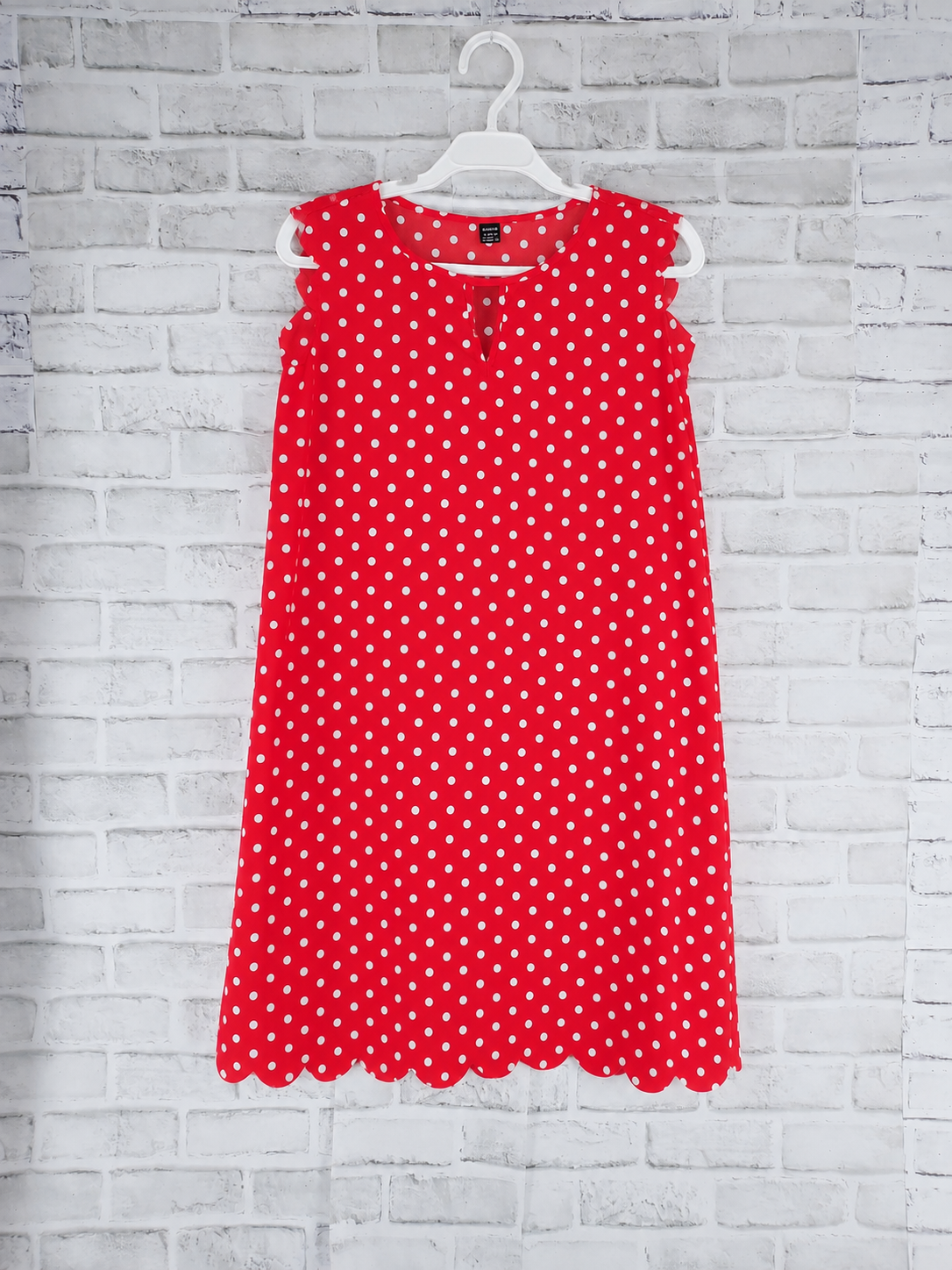 34 Shein Robe a pois Blanc