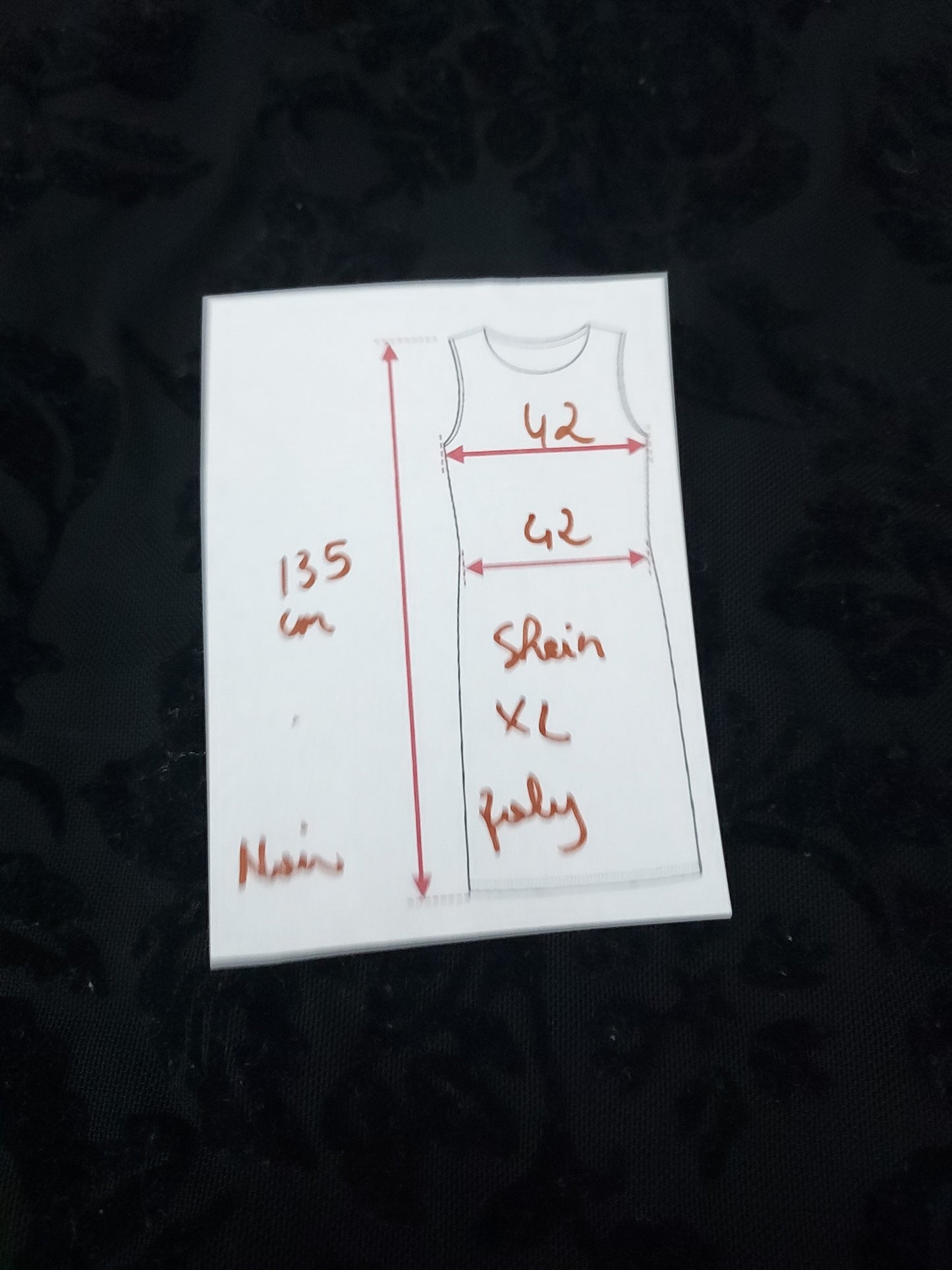 42 Shein Robe longue noire
