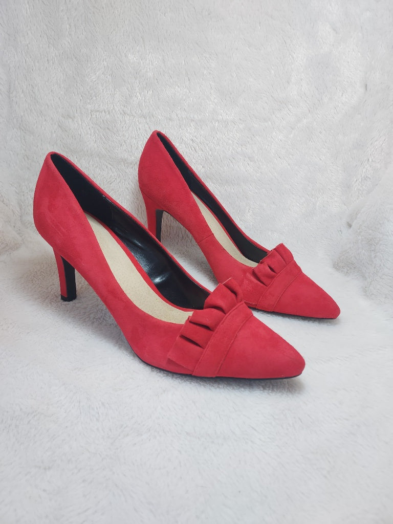 40 RR Escarpins en cuir rouges