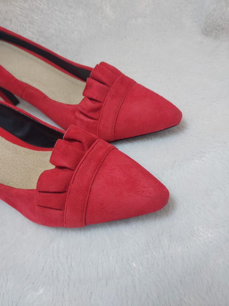 40 RR Escarpins en cuir rouges