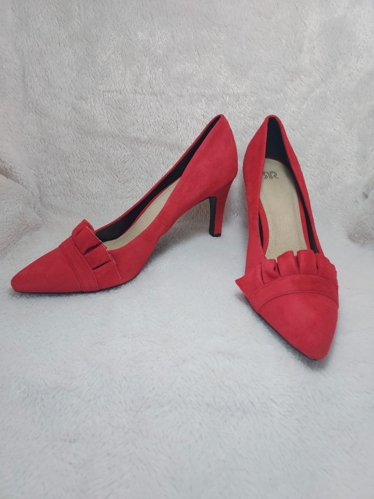 40 RR Escarpins en cuir rouges
