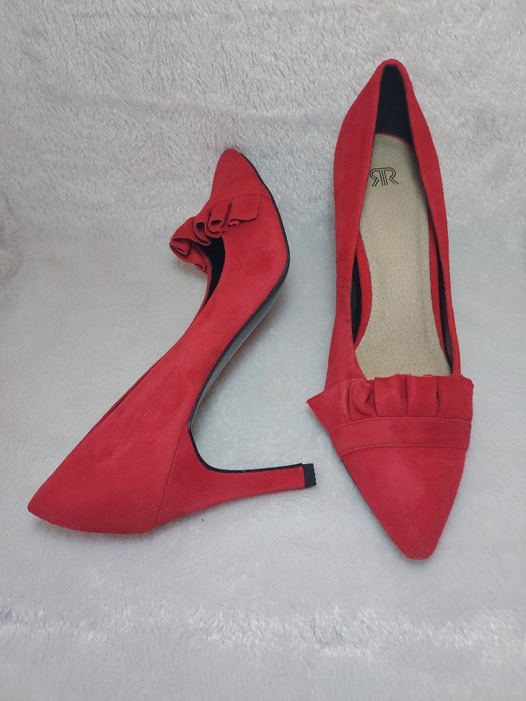 40 RR Escarpins en cuir rouges