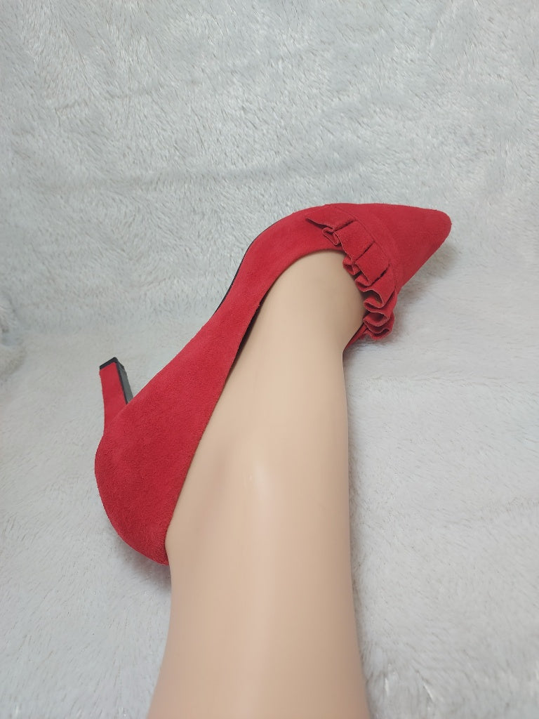 40 RR Escarpins en cuir rouges