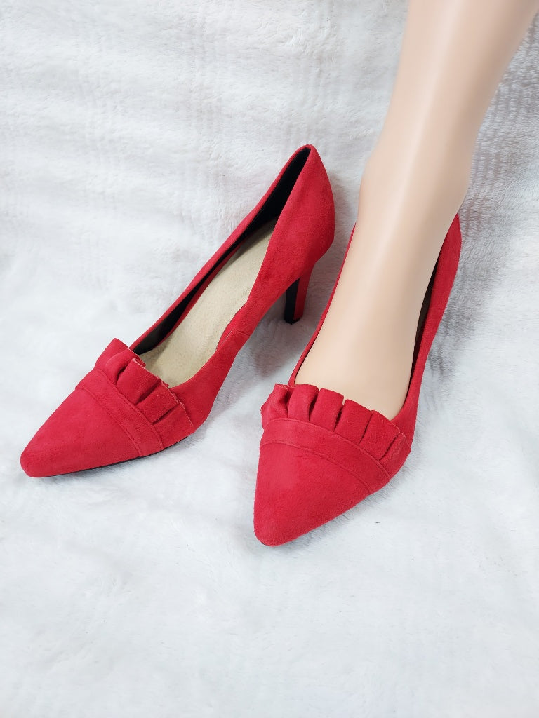 40 RR Escarpins en cuir rouges