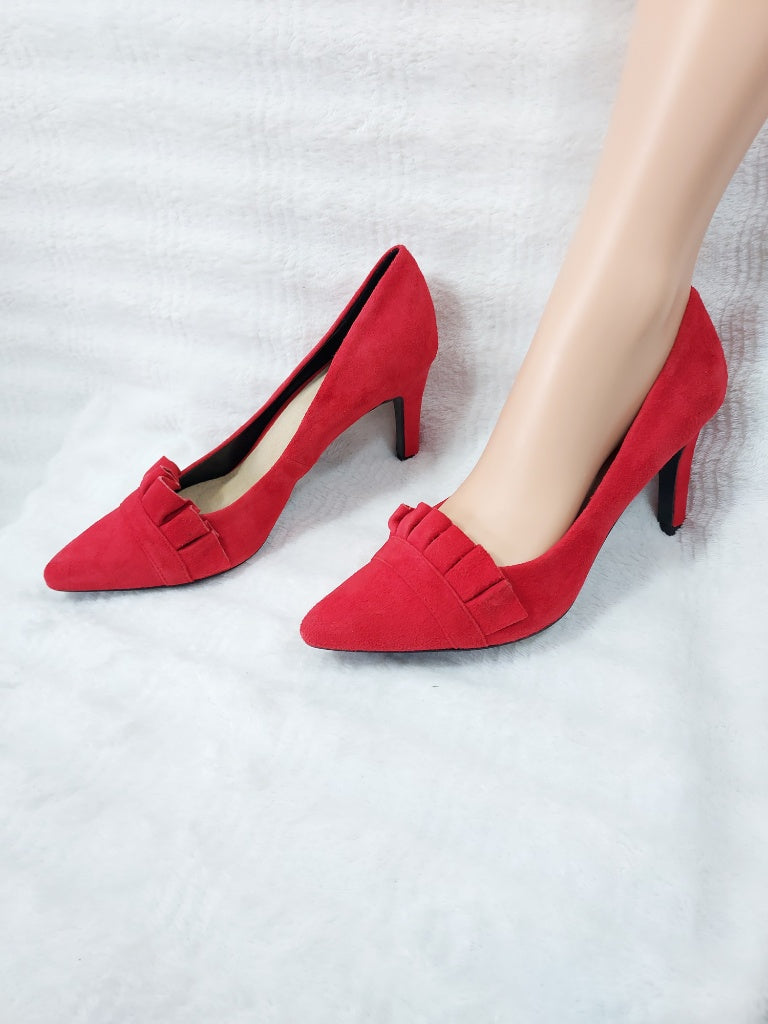 40 RR Escarpins en cuir rouges