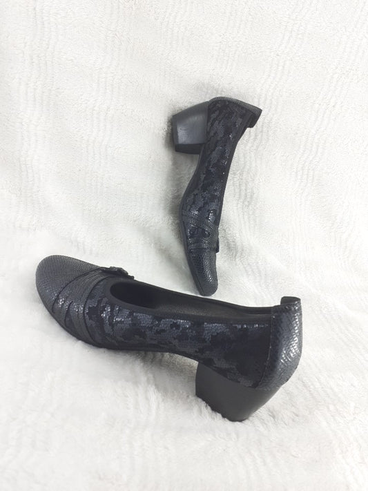 39 Pedigirl Ballerines a talons carrés en cuir