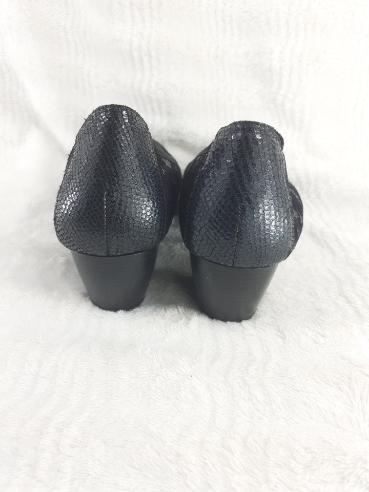 39 Pedigirl Ballerines a talons carrés en cuir