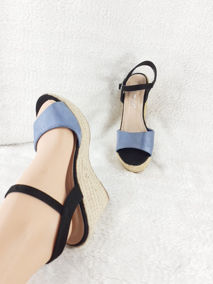 37 Bestelle noir et turquoise Talon 12 cm