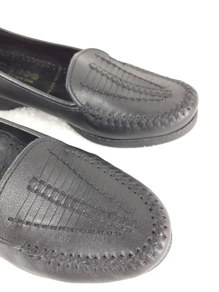 35 cuir vachette Mocassins noirs