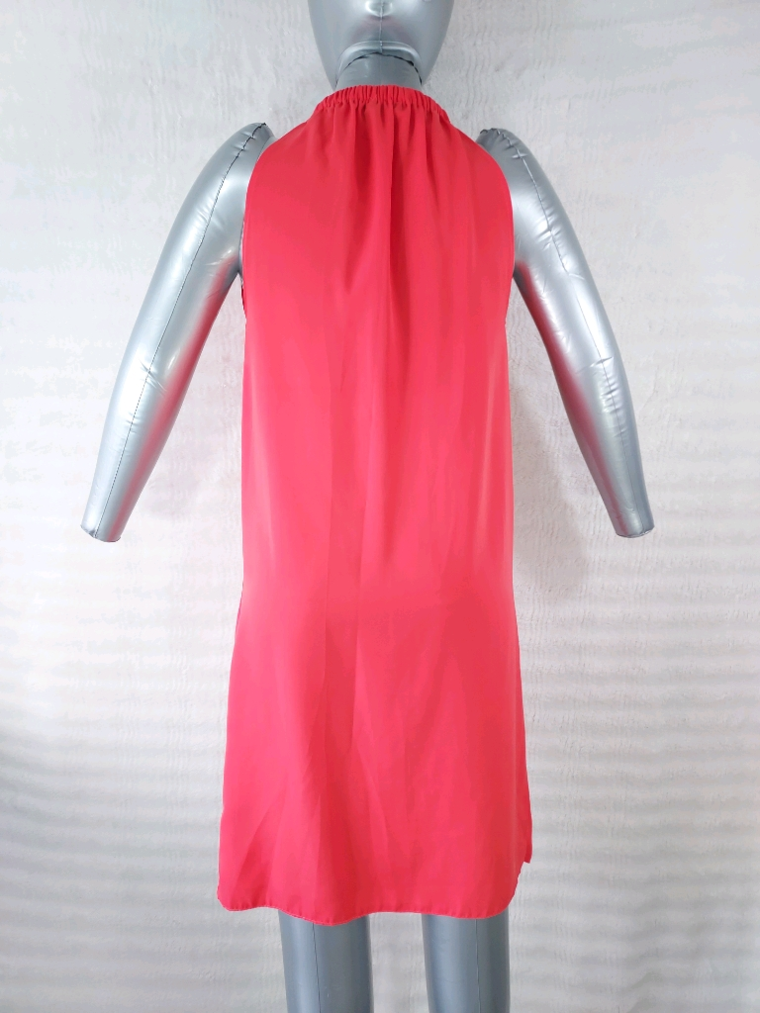 Robe drapée T36 S Corail éclatante