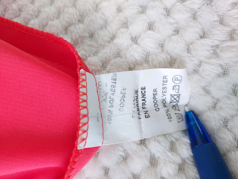 Robe drapée T36 S Corail éclatante