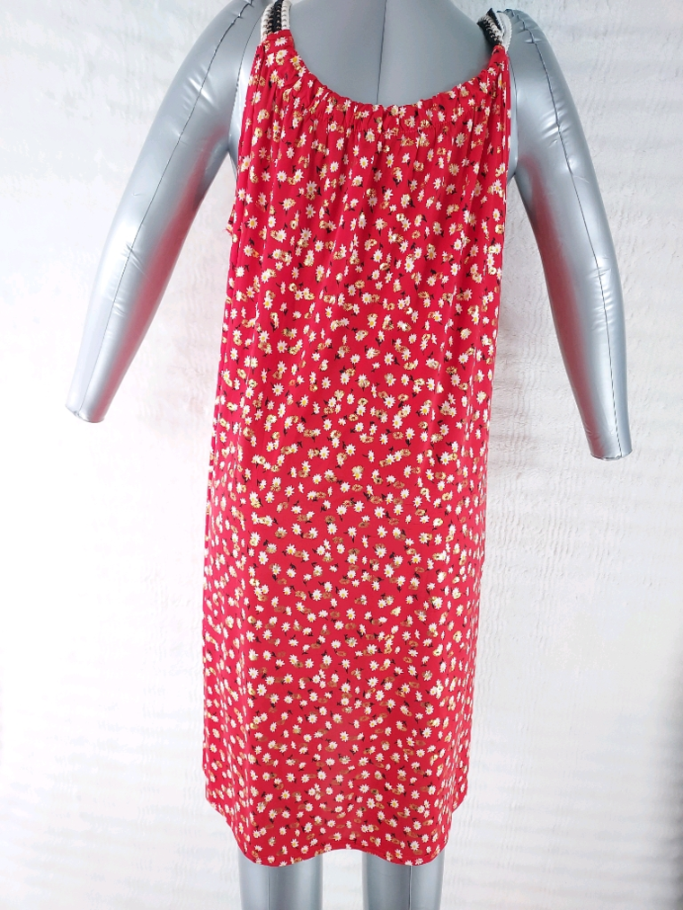 Robe fleurie rouge pleine de pep’s Taille universelle