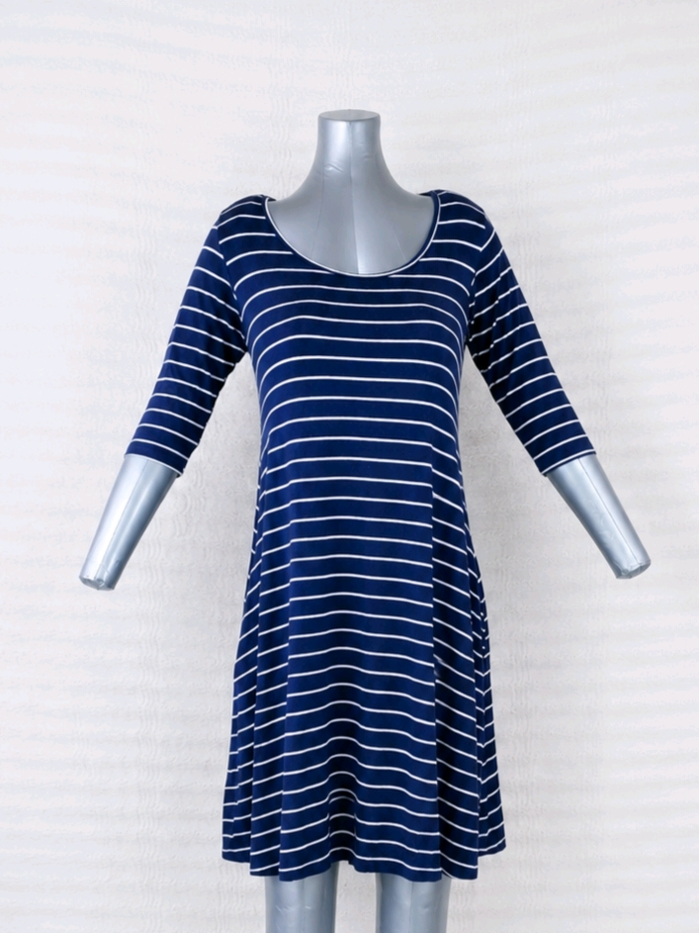 Robe marinière T38 M fluide esprit bord de mer