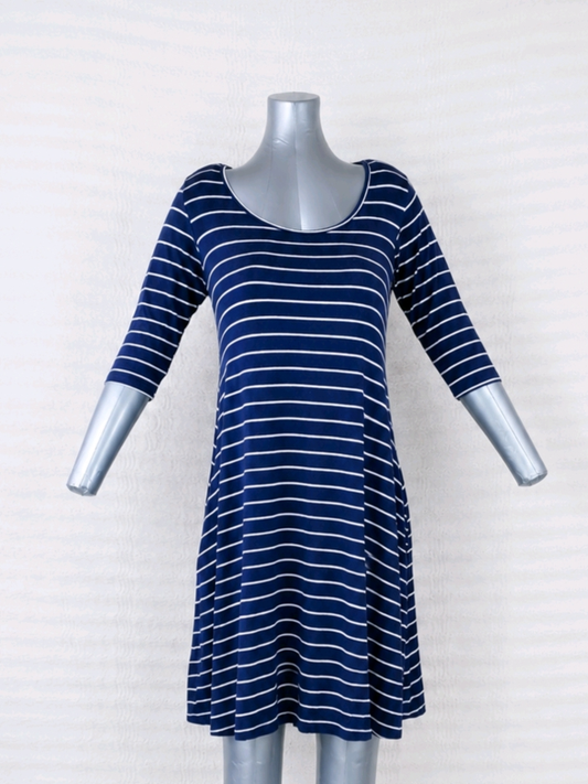 Robe marinière T38 M fluide esprit bord de mer