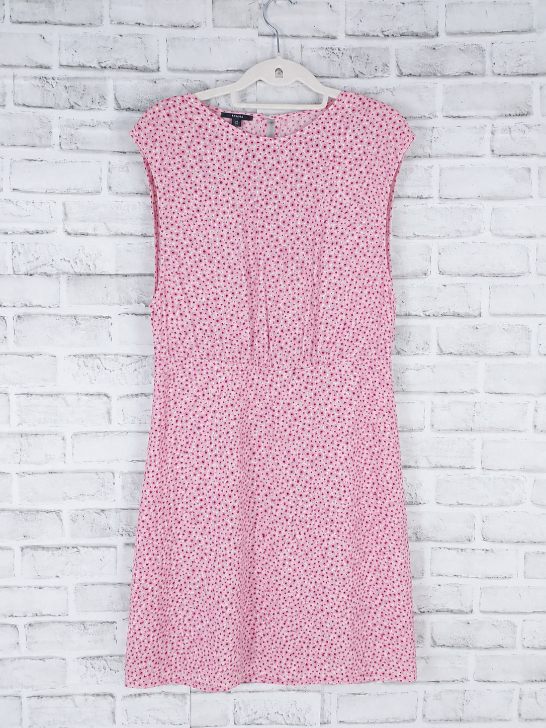 38 Kiabi Robe été rose et blanc