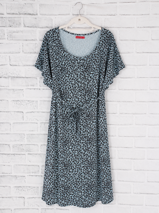 42/44 Tissaïa Robe motif panthère noire et blanche