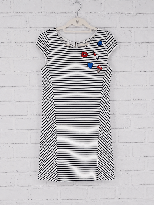 34 XS Naf Naf Robe marinière été