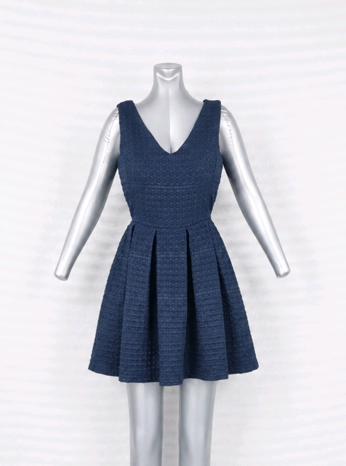 Robe bleue évasée T34 XS Pimkie