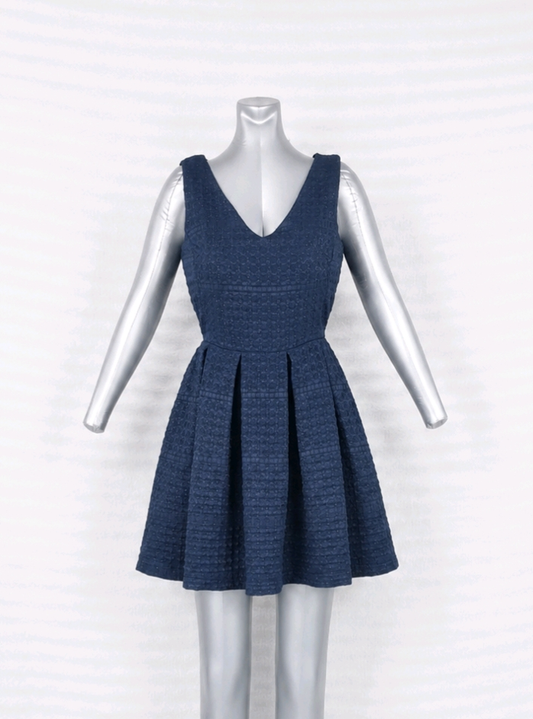 Robe bleue évasée T34 XS Pimkie