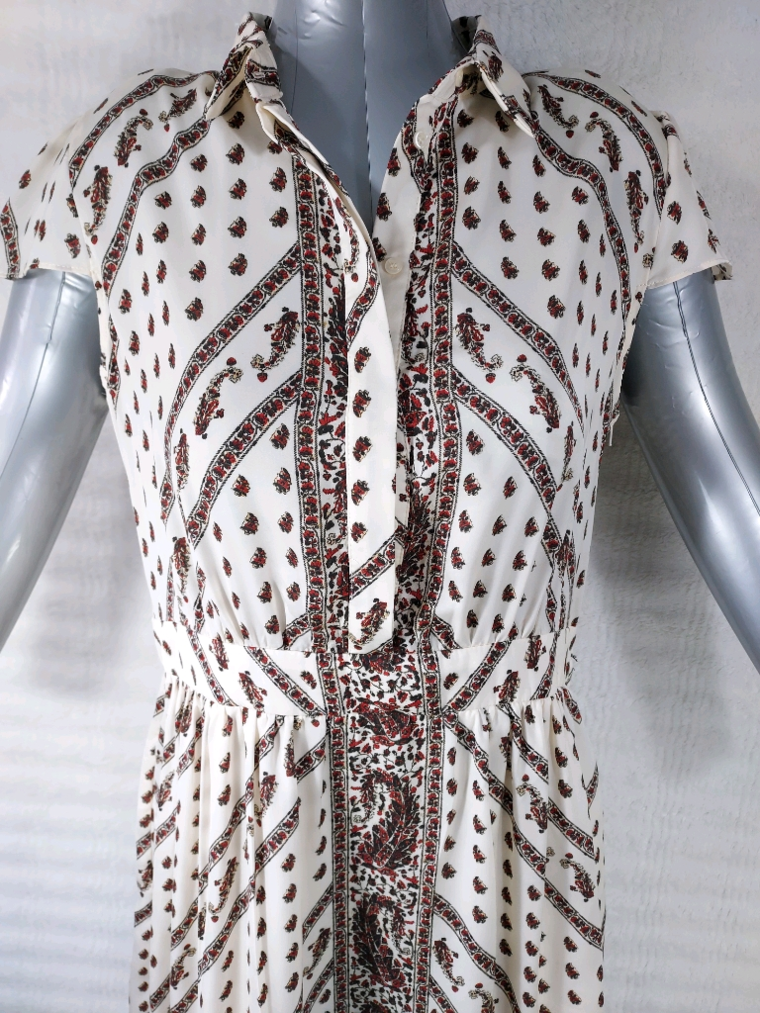 Robe chemise T42 XL style bohème raffiné