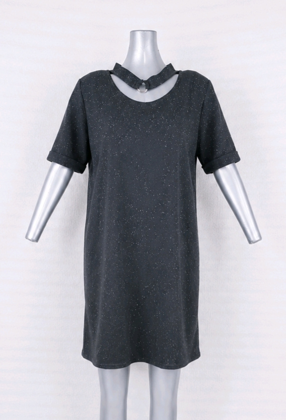 Robe noire T42 XL chic et confortable