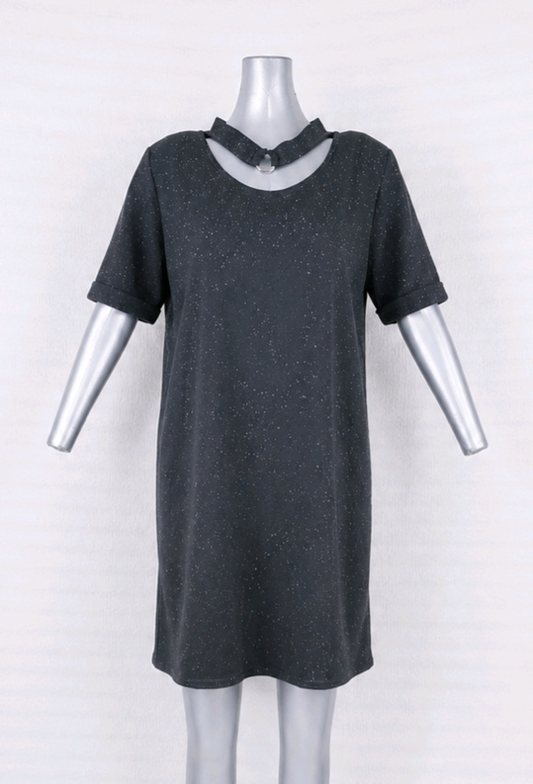 Robe noire T42 XL chic et confortable