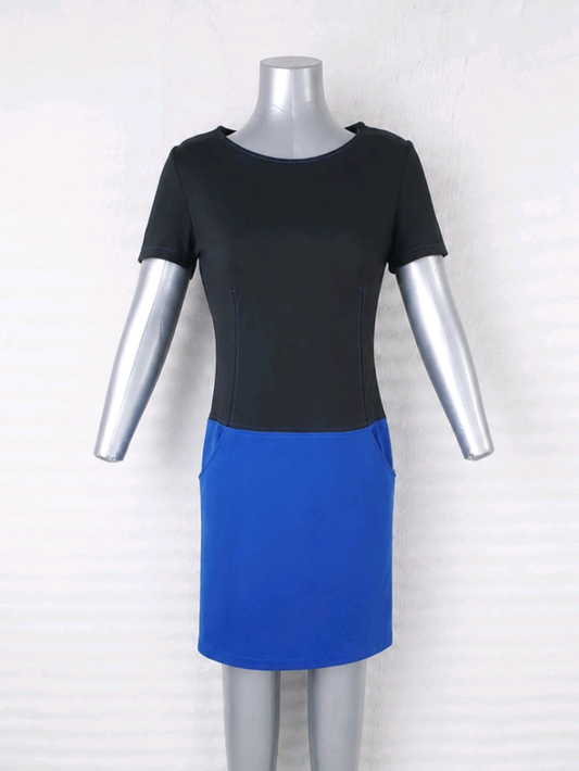 Robe noire et bleue T36 S