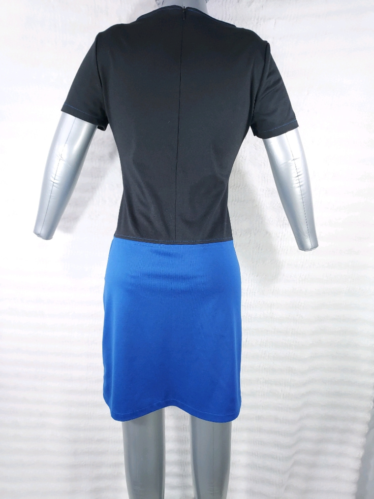 Robe noire et bleue T36 S