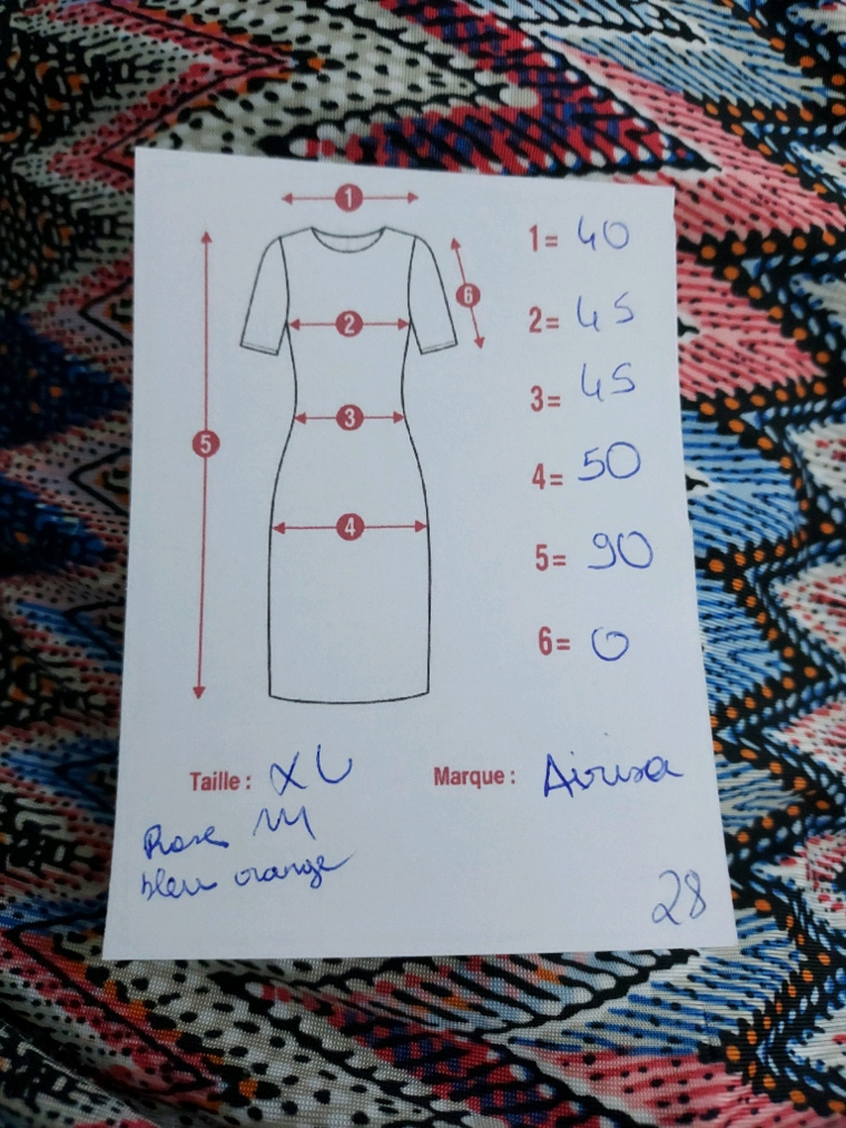 Robe imprimée T42 XL tendance